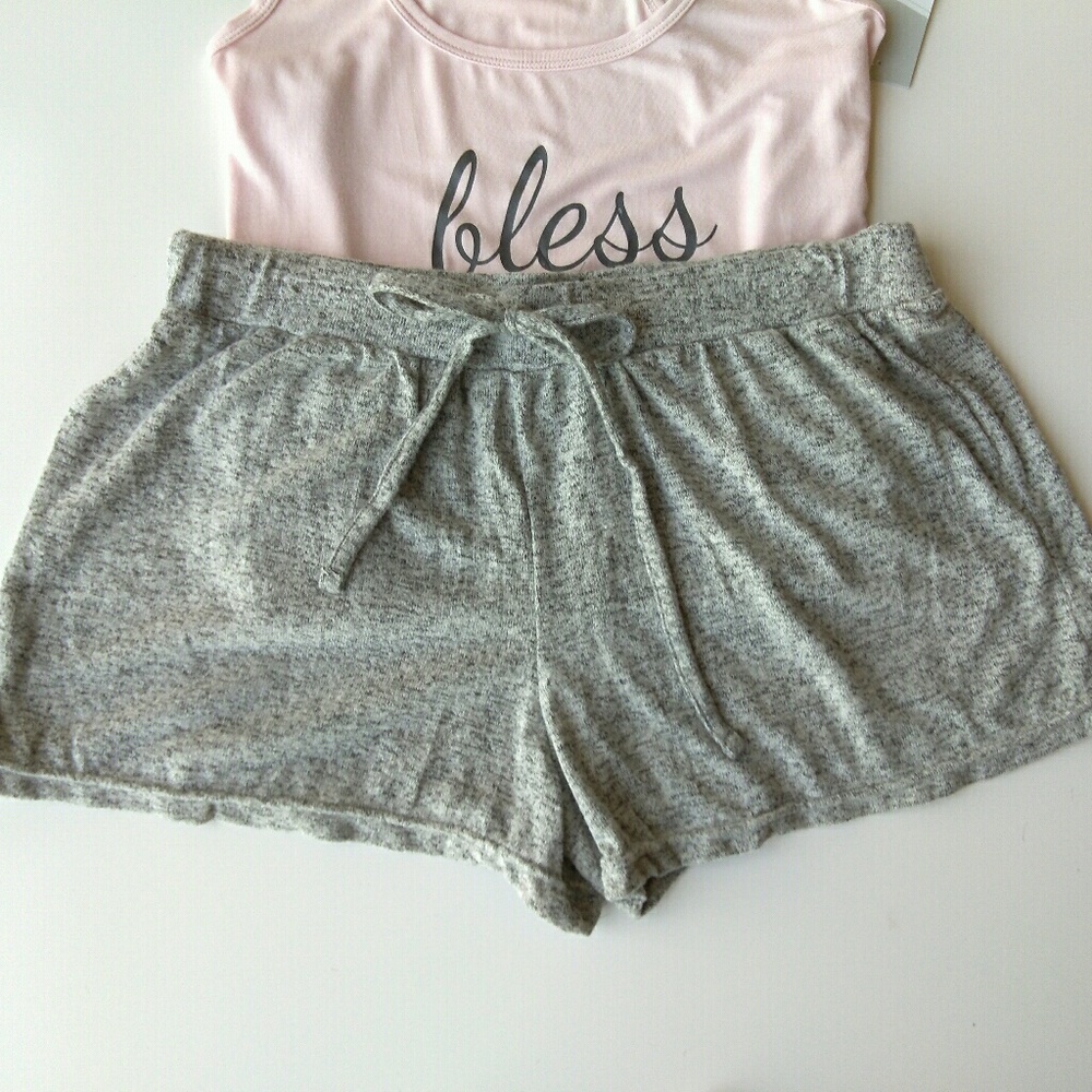 Bless this Mess Blush and Grey Sleep Pajama Set - Picture 6 of 8